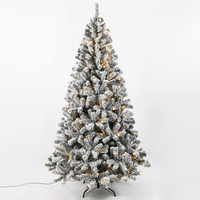 Arbre de Noël artificiel en PVC vert JIN PENG, ornement extérieur pour la décoration de jardin pendant les fêtes