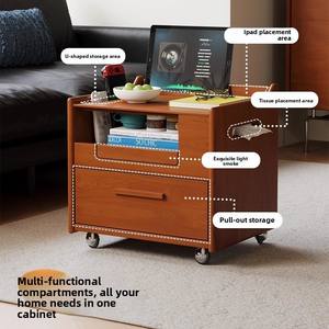 Table de <span class=keywords><strong>chevet</strong></span> en <span class=keywords><strong>bois</strong></span> massif, style chinoiserie moderne, rétro décontracté, armoire de rangement pour chambre à coucher, rangement de <span class=keywords><strong>chevet</strong></span> - Product Image 4