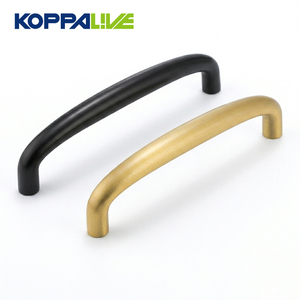 Koppalive Poignées de porte d'armoire de cuisine en laiton de type U et poignées de meubles pour chambre commode amélioration de l'habitat - Product Image 1