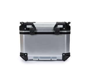 Caja Cuadrada de 45L con Respaldo, Forro y Pintura Plateada para Motocicleta, Directo de Fábrica - Product Image 6