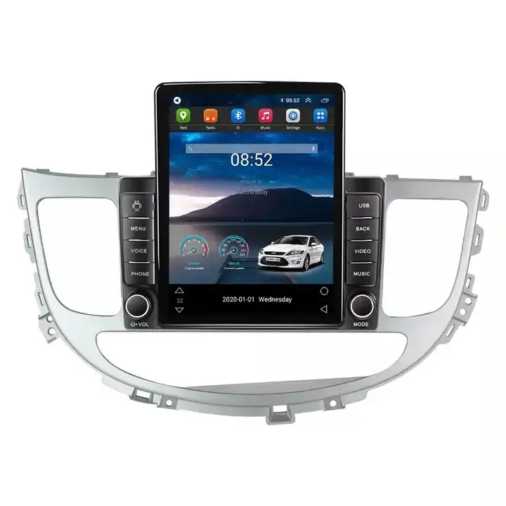Tesla 8 + 128G 2din radio mobil untuk Hyundai Rohens Genesis 2008-2013 layar pisah DSP IPS SWC ADAS DVR lampu kunci video mobil