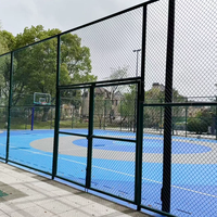 Offre Spéciale : Rouleau de clôture galvanisée à maillons diamantés 45x45mm pour terrains de tennis et de pickleball de compétition