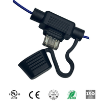 Faisceau de câblage électrique personnalisé avec porte-fusible intégré, paire torsadée et assemblage de câbles isolés multicouches OEM