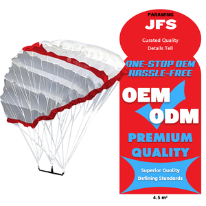 วิงฟอยล์ JFS KW04 ขนาด 4.5 เมตร ผ้าไนลอนสีขาว สำหรับผู้เริ่มต้น เล่นในทะเล คายัคเซิร์ฟ เซิร์ฟฟิง  วิงฟอยล์ KW04 พร้อม C ขนาด 4.5 เมตร - Product Image 2
