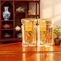Boîte-cadeau de luxe en bois de 5 ans, avec Dendrobium de montagne simulé Tianzhu et Fengdou