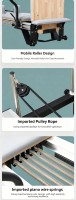 Cama de Entrenamiento de Pilates de Aluminio Ajustable y Duradera para Uso Comercial, con Riel Completo, para Estudio de Yoga y Salud