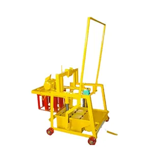 QMJ2-45 concrete cement movable Interlocking Paving Brick easy Operated Block Making Machine