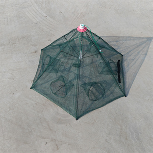 Cage de crabe de piège de pêche d'aquaculture de HDPE PE pour le poisson de <span class=keywords><strong>crevette</strong></span> avec le cadre en acier disponible - Product Image 2