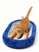 Griffoir pour chat en sisal, grand nid pour chat, 2 en 1, jouet pour gratter les pattes des animaux de compagnie, griffoir pour chat quatre saisons, lit pour chat, griffoir FSC