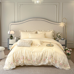 A Four-piece Set of French Light Luxury Embroidered <strong>Bedding</strong> - Product Image 1