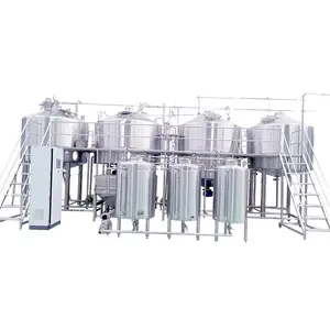 500L 1000L 2500L 5000L Turnkey Craft Beer IPA Stout Beer Pilsner Sistem Pembuatan Bir Ketel Khusus Peralatan Pembuatan Bir Fermenter