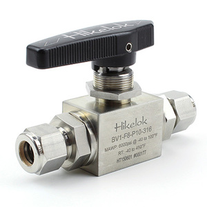Hikelok Factory 6000 psi Bar Stock <span class=keywords><strong>SCRD</strong></span>/SW Fin Vanne à boisseau sphérique de commande pneumatique pour les services de tuyauterie, chimiques et utilitaires - Product Image 2