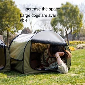 กรงสัตว์เลี้ยงสี่ฤดู รุ่นยูนิเวอร์แซล สำหรับสุนัขและแมวขนาดใหญ่ ใช้ได้ทั้งในรถและนอกบ้าน แบบกึ่งปิด ทำจากผ้าอ็อกซ์ฟอร์ด ติดตั้งง่าย เช็ดทำความสะอาดได้ - Product Image 4