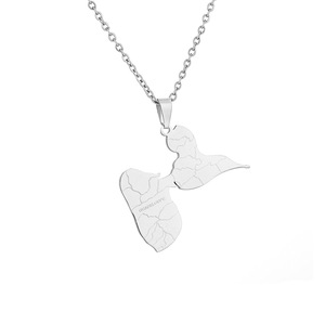 <span class=keywords><strong>Guadeloupe</strong></span> Carte Drapeau Étanche En Acier Inoxydable Bijoux De Mode Colliers Pendentif En Gros pour Femmes Hommes 2025 - Product Image 4