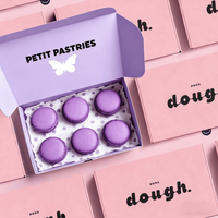 Emballage de Dessert de boîte en carton de papier ondulé écologique pour des petits pains de cannelle de chocolat de pâtisserie pour l'expédition de cadeau de casse-croûte