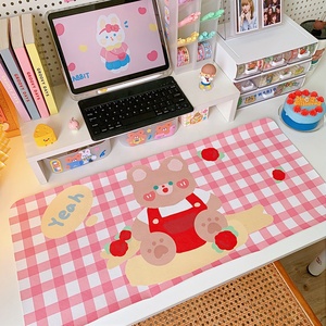 <span class=keywords><strong>Tapis</strong></span> <span class=keywords><strong>de</strong></span> <span class=keywords><strong>souris</strong></span> étanche avec cœur pour fille, natte <span class=keywords><strong>de</strong></span> salle à manger, dortoir, étudiant, lapin, mignon - Product Image 4