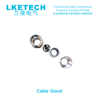 Réducteur de filetage étanche IP68 LKETECHT, sur mesure, en laiton nickelé, presse-étoupe réducteur pour usage industriel