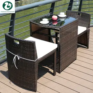 Hot Koop Rotan/Rieten Meubels Sets Aluminium Tuin Sofa Rotan Meubelen Set