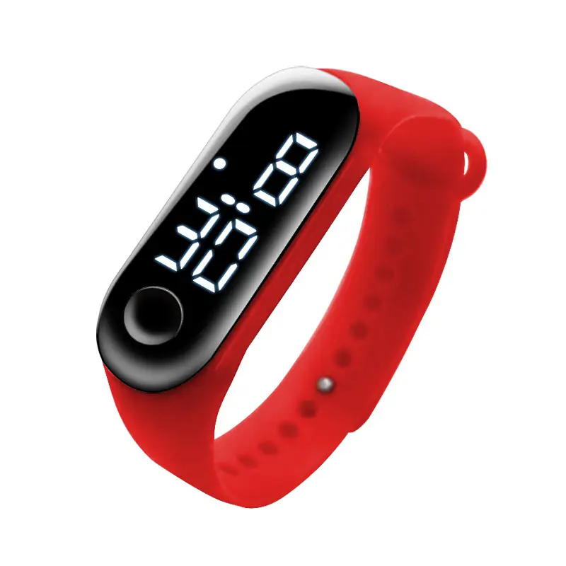 2023 м 3 белые световые светодиодные цифровые часы с сердечками водонепроницаемые сенсорные модные светодиодные детские часы наручные часы оборудование производители