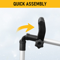 Kit de pelle à neige sans fil Équipement électrique Outil de déglaçage d'hiver compact et portable pour la maison