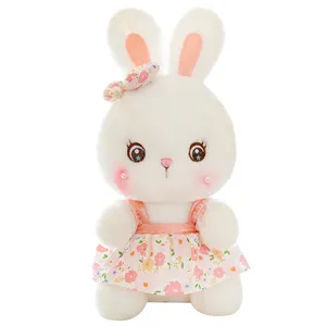 Cpc Yanxiannv Customized Bunny Stuffed Plush Toys Cartoon Rabbit Plush Dolls Popular Soft Children Rabbit Doll In Skirt