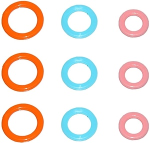 Bague de marque, compteur de tricot en plastique coloré, crochet tricoté, 1000 pièces/paquet - Product Image 3