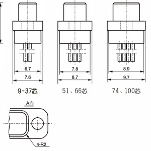 J30J 25-Core connettore a presa diritta componente elettronico crimpato - Product Image 2