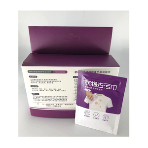 Logotipo personalizado mancha removedor toalhetes biodegradáveis roupas desengordurantes limpeza toalhetes - Product Image 3