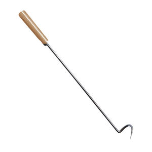 Paslanmaz çelik <span class=keywords><strong>Pigtail</strong></span> gıda Flipper barbekü et Turner kanca barbekü gıdalar Turner ahşap saplı 2 adet - Product Image 6