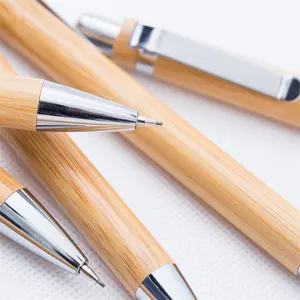 Joytop Custom Low Price Free Sample Eco Friendly Bamboo Luxury Mechanical Pencil With Own Logo