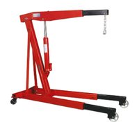 Mini palan hydraulique pliable portable de 3 tonnes pour l'exploitation minière, levage de moteur de voiture, nouveau palan pneumatique métallique à câble pour la réparation de machines