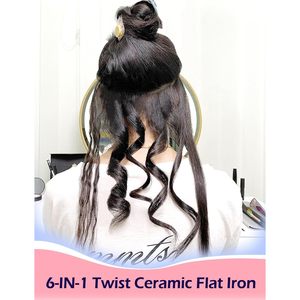 เครื่องหนีบผมเซรามิก Angenil Pro Twist ขนาด 1 นิ้ว แบบสองแรงดันไฟฟ้า ร้อนเร็ว มอเตอร์ดีซี สำหรับยืดผมและม้วนผม 2-in-1 มัลติสไตเลอร์ - Product Image 4