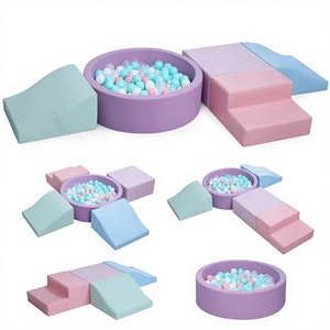 ชุดบล็อกปีนป่ายสำหรับเด็กเล็ก Leber Soft Play Foam & PU 5 ชิ้น ของเล่นในร่มพร้อมบ่อบอลสำหรับเด็ก ใช้ในโรงเรียน - Product Image 2