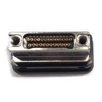 Connecteur femelle rectangulaire en aluminium pour circuit imprimé, 25 broches, J63A-2H2-009-231-TH