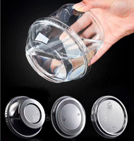Fuling Parfait Cups Saladecontainer Plastic Met Koepeldeksels, Ijsbekers Voedselbakjes Dessertbekers