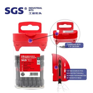 25 pcs nguồn nhà máy 1/4 ''Hex Shank 50mm PH2 Oxit Đen tác động screwdriver bit Phillips khoan bit với hộp lưu trữ từ tính - Product Image 3