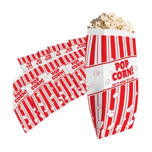 Benutzer definiertes Logo gedruckt Großhandel umwelt freundliche braune Kraft Packt asche mit Zinn Krawatte Backen Mikrowelle Tasche für Popcorn Papiertüten