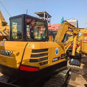 Mini-excavatrice professionnelle sur chenilles Sany SY60C de 6 tonnes, marque chinoise Sany, 90 % neuve, prix bas - Product Image 2