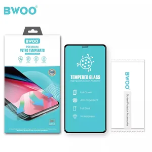 BWOO حار بيع التغطية الكاملة واقي للشاشة رقيقة جدا مخصص الخليوي شاشة الهاتف بزجاج مقسي واقي للشاشة