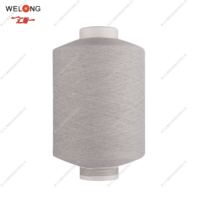 Fil DTY WELONG 100% polyester teint en masse, aspect lin, pour couture et broderie, qualité AA+A