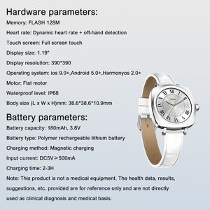 LDNIO SW03 Smartwatch pour hommes femmes AMOLED Gel de silice pour BT Touch Control Sports Podomètre Heart Rate Tracker IP68 - Product Image 6