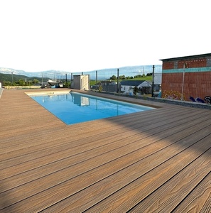 Design contemporain Bois d'ingénierie Plastique Composite (WPC) <span class=keywords><strong>Terrasse</strong></span> extérieure en <span class=keywords><strong>Ipe</strong></span> de teck brossé et lisse de 18mm pour les hôpitaux - Product Image 4