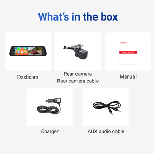 <span class=keywords><strong>Cam</strong></span>éra embarquée Carlover AI 4K avec écran CarPlay 10 pouces, Mirror Link, vision arrière, CarPlay & Android Auto, <span class=keywords><strong>cam</strong></span>éra de tableau de bord 4K pour l'enregistrement automobile - Product Image 5