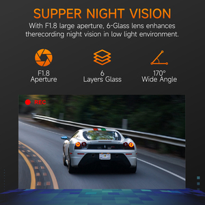 <span class=keywords><strong>2025</strong></span> mới nhất ống kính kép <span class=keywords><strong>Car</strong></span> DVR Dash máy ảnh 4K + 1080p GPS Wifi xe hộp đen với cao G-Sensor WDR phía trước phía sau Dashcam cho xe - Product Image 3