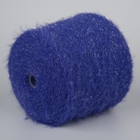 Guter Preis für 4cm Silber Seide Nylon Imitation Nerz Hand weberei Fancy Yarn