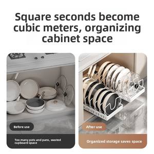 Оптовая Продажа с завода, стеллаж для хранения, многоуровневой Регулируемый кухонный стеллаж для хранения, стеллаж для посуды - Product Image 3