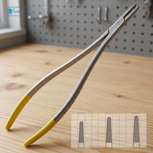 Porte-aiguille Langenbeck TC, instrument chirurgical jetable, certifié CE ISO, acier inoxydable de haute qualité - Product Image 3