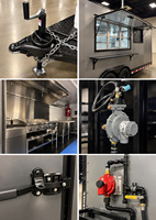 Camion à gaufres de qualité commerciale, remorque alimentaire personnalisée pour crêpes, chariot à desserts certifié CE
