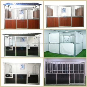 Équipements portatifs personnalisés de boîte d'écurie de cheval de 12 pieds vendent la stalle extérieure préfabriquée provisoire de cheval de structure <span class=keywords><strong>en</strong></span> acier avec le toit - Product Image 5