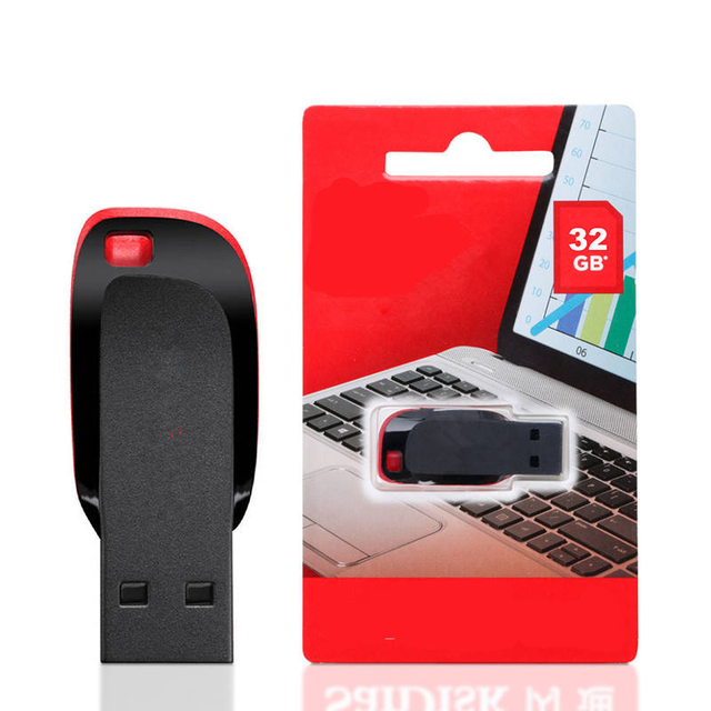 Mini USB San Memory Disk Pendrive 4GB 8GB 16GB 32GB 64GB 128GB High Speed Blister Package Storage Options ABS USB Flash Drive